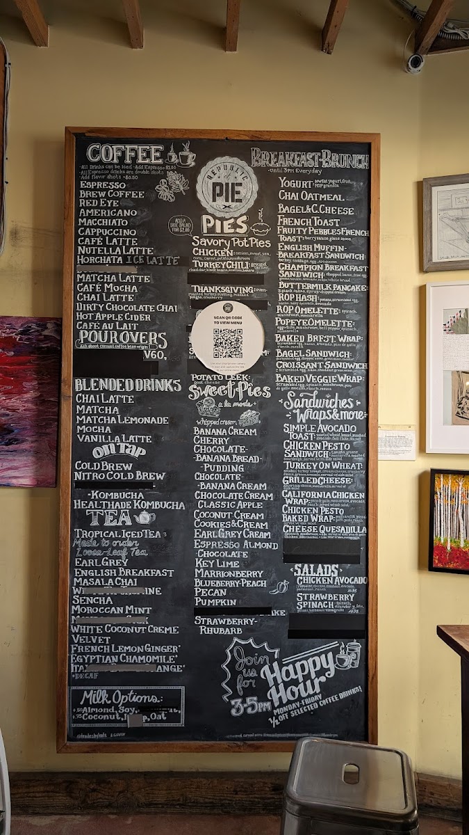 Republic Of Pie Menu - Image 2